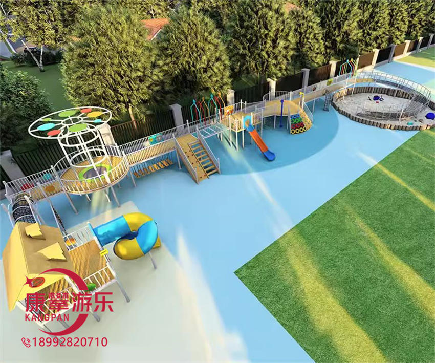幼兒園戶(hù)外木質(zhì)廊架組合