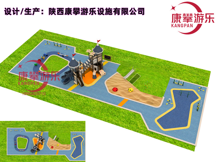 西安航天城某高檔小區(qū)兒童游樂(lè)設(shè)施案例