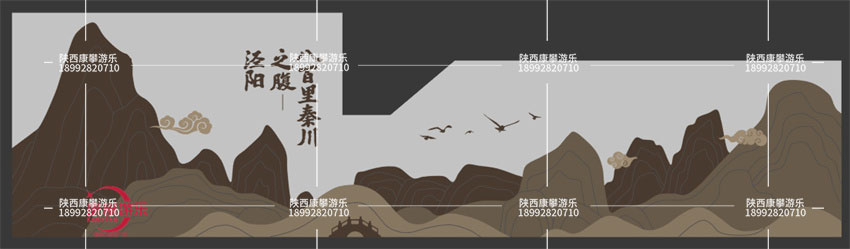 咸陽涇陽縣口袋公園景觀墻游樂設(shè)施案例