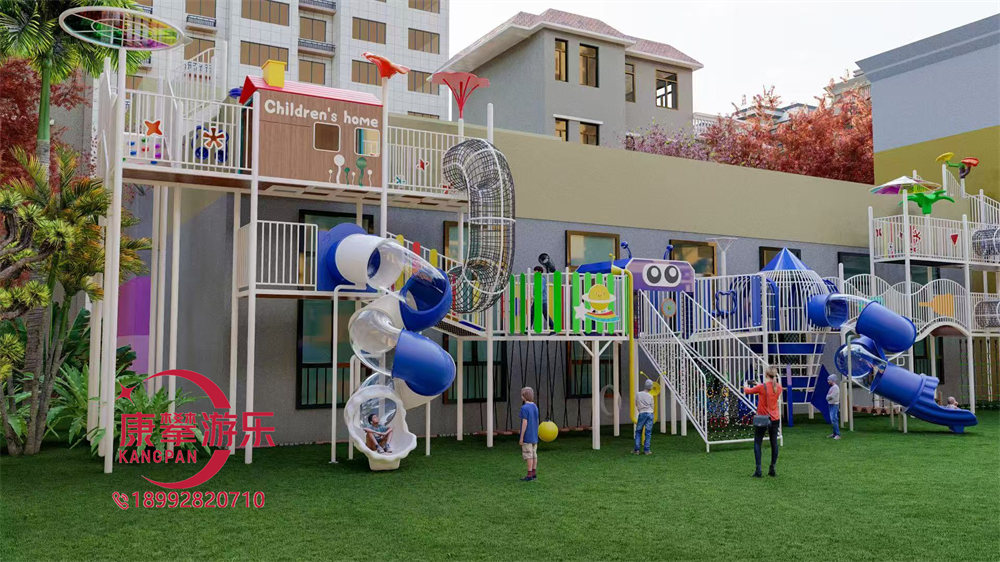 幼兒園戶外機(jī)器人造型兒童廊架