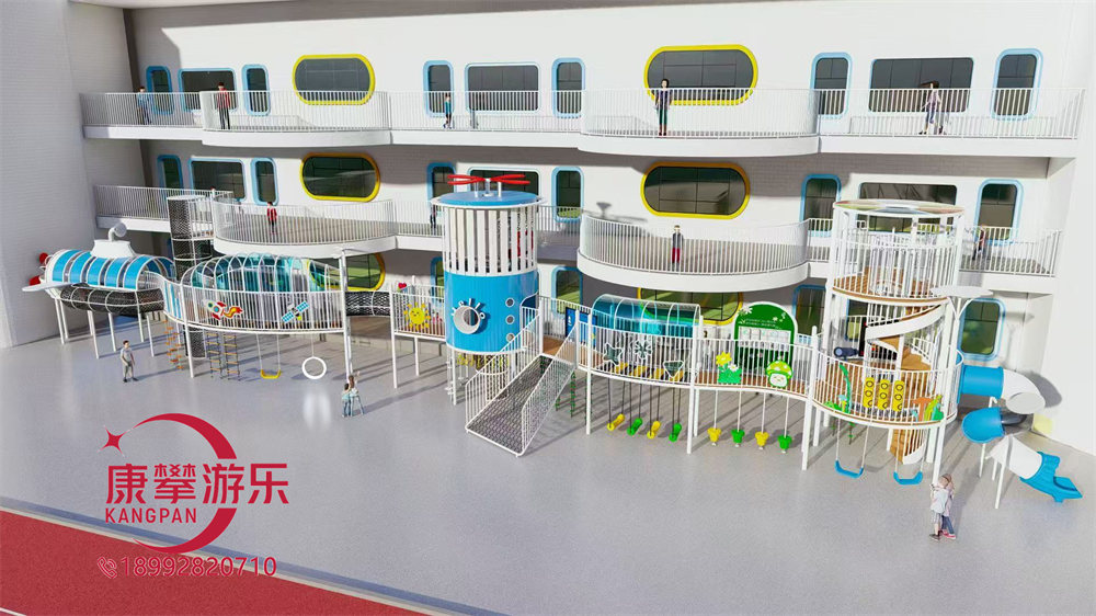 幼兒園戶外飛機造型兒童廊架