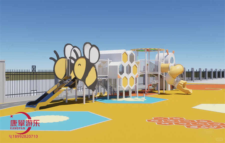 幼兒園戶外蜂蜜造型滑梯