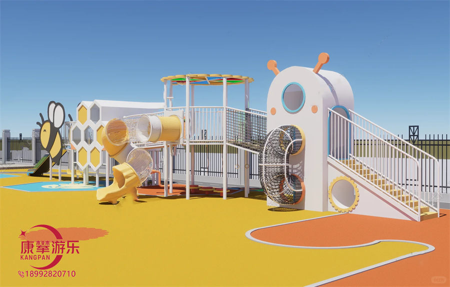 幼兒園戶外蜂蜜造型滑梯